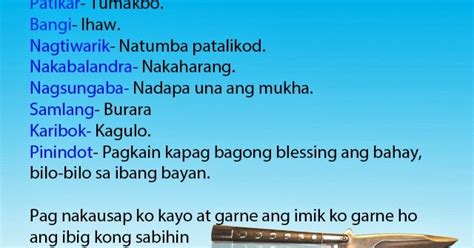 batangueño words list